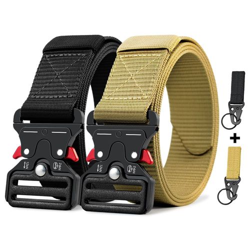 Military Tactical Belt - Durable Canvas Design - Unisex Canvas Belts