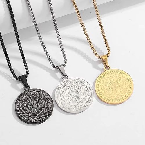 YILUOCD Archangels Sigil Talisman Necklace for Spiritual Protection