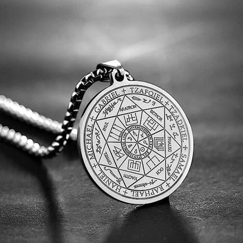 YILUOCD Archangels Sigil Talisman Necklace for Spiritual Protection