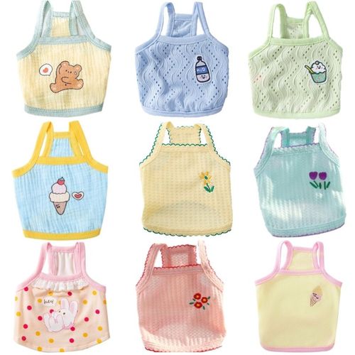 DOGGYZSTYLE Summer Puppy Cooling Vest - Soft Cotton Pet Clothes