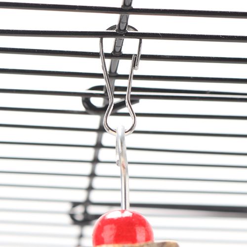 Natural Wooden Bird Toy - Safe Play & Enrichment for Pet Birds