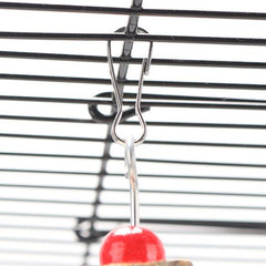 Natural Wooden Bird Toy - Safe Play & Enrichment for Pet Birds