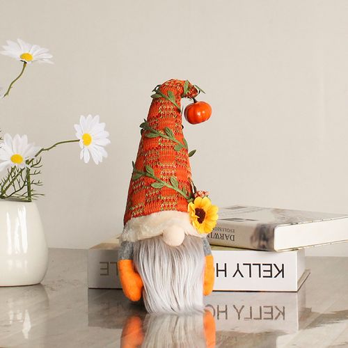 Halloween Gnome Decoration Plush Doll - Whimsical Home Accent