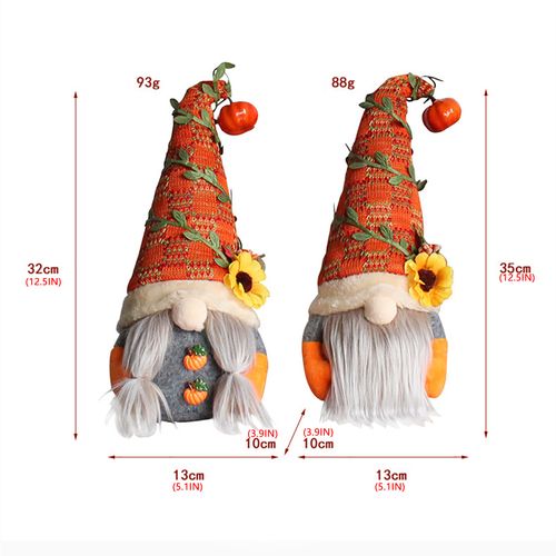 Halloween Gnome Decoration Plush Doll - Whimsical Home Accent
