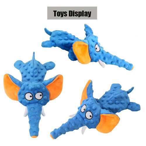Durable Plush Elephant Dog Toy - Squeaky Fun for Playtime