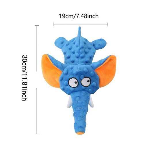Durable Plush Elephant Dog Toy - Squeaky Fun for Playtime