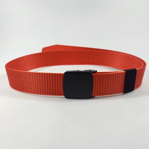 New Unisex Nylon Canvas Breathable Military Tactical Men Waist Belt with Plastic and Metal Black Buckle Orange Belts