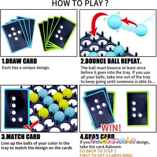 Fun Parent-Child Bouncing Ball Game for Toddlers - Engaging Board Game - Full Set