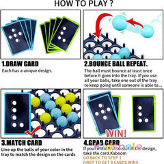 Fun Parent-Child Bouncing Ball Game for Toddlers - Engaging Board Game - Full Set