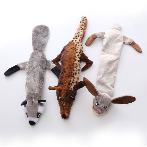 Plush Dog Toy - Safe Fleece Material for Playtime Fun