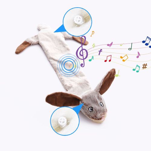 Plush Dog Toy - Safe Fleece Material for Playtime Fun