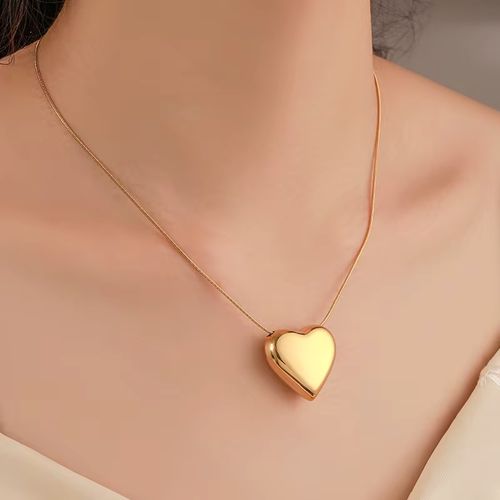 Ramos Exaggerated Heart Pendant Necklace - Trendy Fashion Jewellery