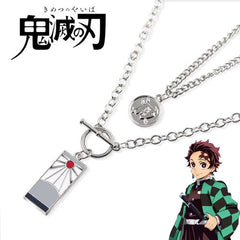 SONGCHANGJEWELRY Demon Slayer Pendant Necklace - Trendy Decoration Accessory - Zinc alloy