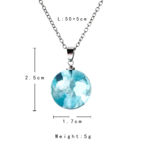 Classic Round Pendant Necklace - Fashionable Metal Chain Accessory