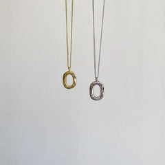 REETI Classic Geometric Silver Pendant Necklace - Elegant Accessory