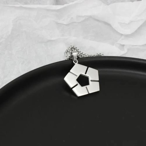 YiYuYiHua BLUE LOCK Necklace - Creative Stainless Steel Pendant