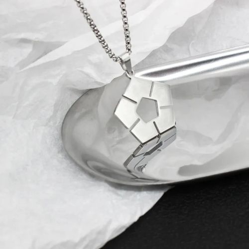YiYuYiHua BLUE LOCK Necklace - Creative Stainless Steel Pendant