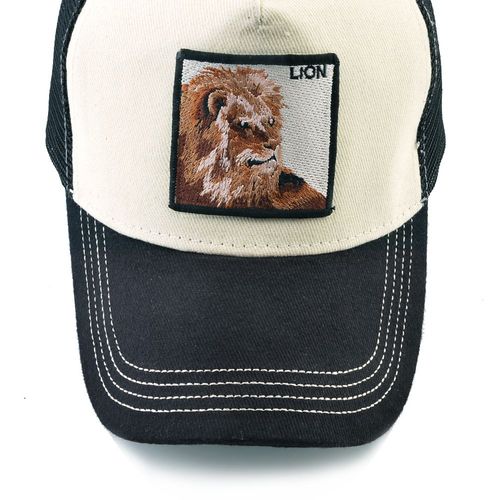 K KISSBAOBEI Embroidered Lion Cap - Stylish Sun Protection Baseball Hat