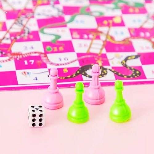 Cartoon Snakes and Ladders Game - Fun Educational Board Game Set - 10pcs-1