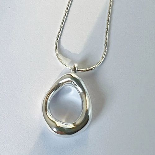 FOXANRY Water Drop Pendant Necklace - Trendy Fashion Accessory