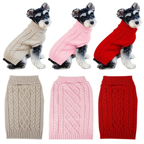 Christmas Winter Warm Pet Clothes - Soft Knit Design for Dogs