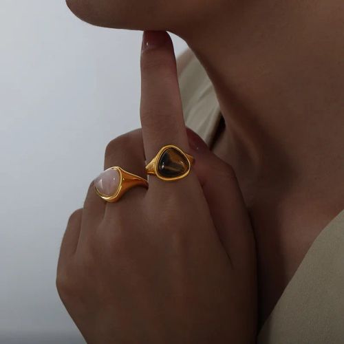 Classic Wedding Bands - Stylish Stainless Steel Fashion Rings