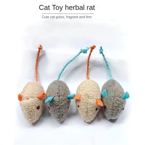 DOORSACCERY Plush Mouse Cat Toy - Interactive Fun for Cats & Kittens - 03