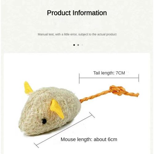 DOORSACCERY Plush Mouse Cat Toy - Interactive Fun for Cats & Kittens - 03