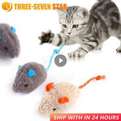 DOORSACCERY Plush Mouse Cat Toy - Interactive Fun for Cats & Kittens - 03