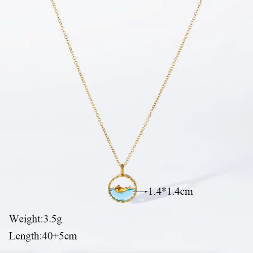 EILIECK Pendant Necklace - Mood Tracker - Trendy Fashion Accessory - N203