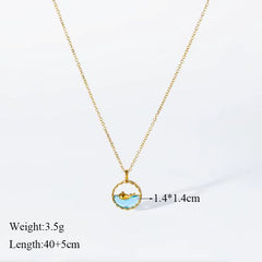 EILIECK Pendant Necklace - Mood Tracker - Trendy Fashion Accessory - N203