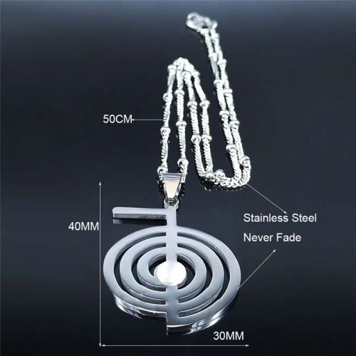 AFAWA Stainless Steel Trendy Mood Tracker Pendant Necklace