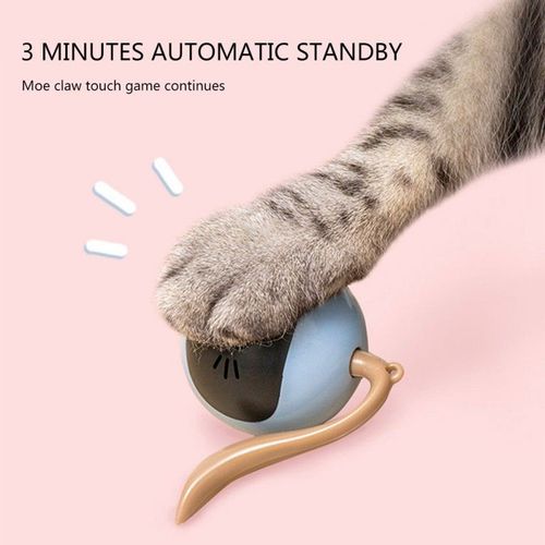 Interactive Cat Toy Ball - Automatic Obstacle Avoidance & LED Lights