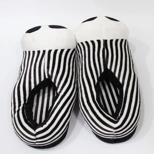 Disney Jack Skellington Plush Slippers - Soft Winter Indoor Shoes - Jack Skellington / 35-42 insole 28cm