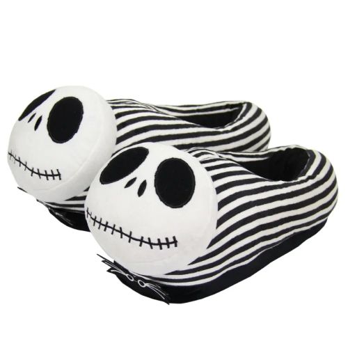 Disney Jack Skellington Plush Slippers - Soft Winter Indoor Shoes - Jack Skellington / 35-42 insole 28cm