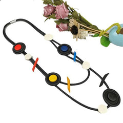 Gothic Multicolor Pendant Necklace for Trendy Fashion Lovers - colorful