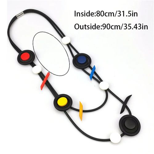 Gothic Multicolor Pendant Necklace for Trendy Fashion Lovers - colorful