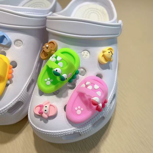 FHLDING Summer Mini Cartoon Shoe Charms - Creative Decor for Slippers - Set-1