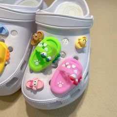 FHLDING Summer Mini Cartoon Shoe Charms - Creative Decor for Slippers - Set-1
