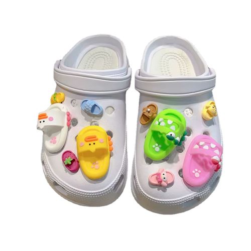 FHLDING Summer Mini Cartoon Shoe Charms - Creative Decor for Slippers - Set-1