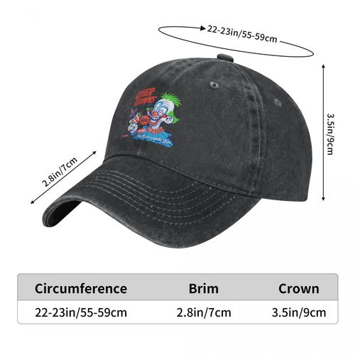 Killer Klowns Peaked Cap - Fun Print & Sun Protection Baseball Hat