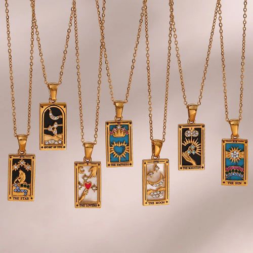 Gold Zircon Pendant Necklace | Hypoallergenic & Stylish Fashion Jewellery