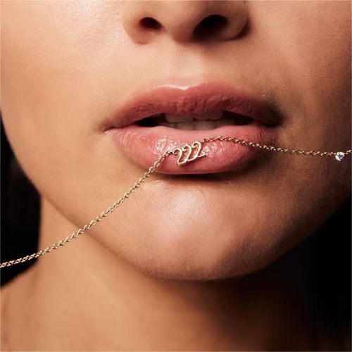 AOMU Trendy Stainless Steel Mood Tracker Pendant Necklace