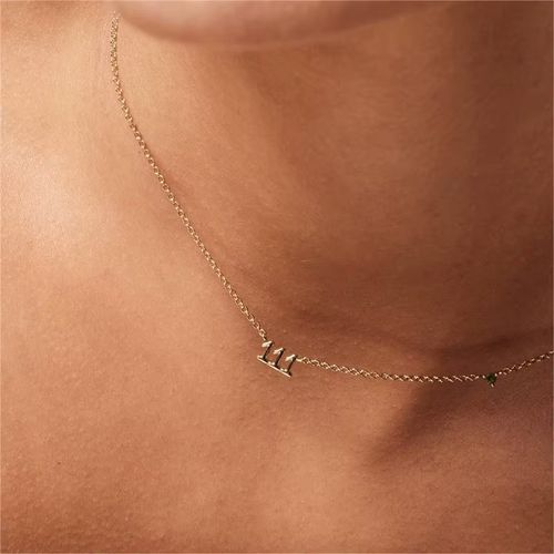 AOMU Trendy Stainless Steel Mood Tracker Pendant Necklace