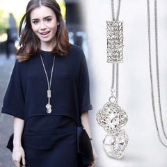 BYSPT Crystal Clover Leaf Necklace - Adjustable Necklace for Every Occasion