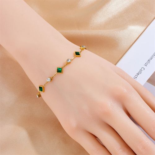 Xiyanike Geometric Fashion Jewellery Set - Trendy Necklace & Bracelet