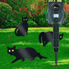 Ultrasonic Animal Repellent - Effective Pest Control for Yards & Gardens - Dark Green