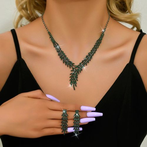 Charming Mimosa Flower Jewellery Set - Elegant Earrings & Necklace