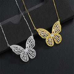 Personalised Butterfly Necklace - Classic White Stainless Steel Jewellery