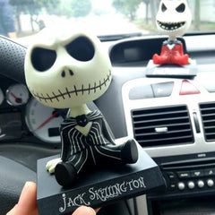 Disney Jack Skellington Bobble Head Doll - Collectible PVC Action Figure - 12cm Jack Skelington / With Box